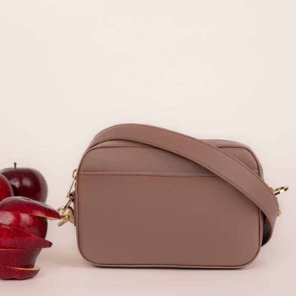 Allegorie Dusty Rosecamera Crossbody Bag Made From Apple Peels Earth Friendly